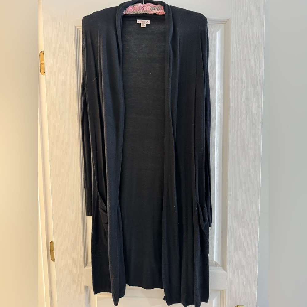 Merona Black Knit Cardigan